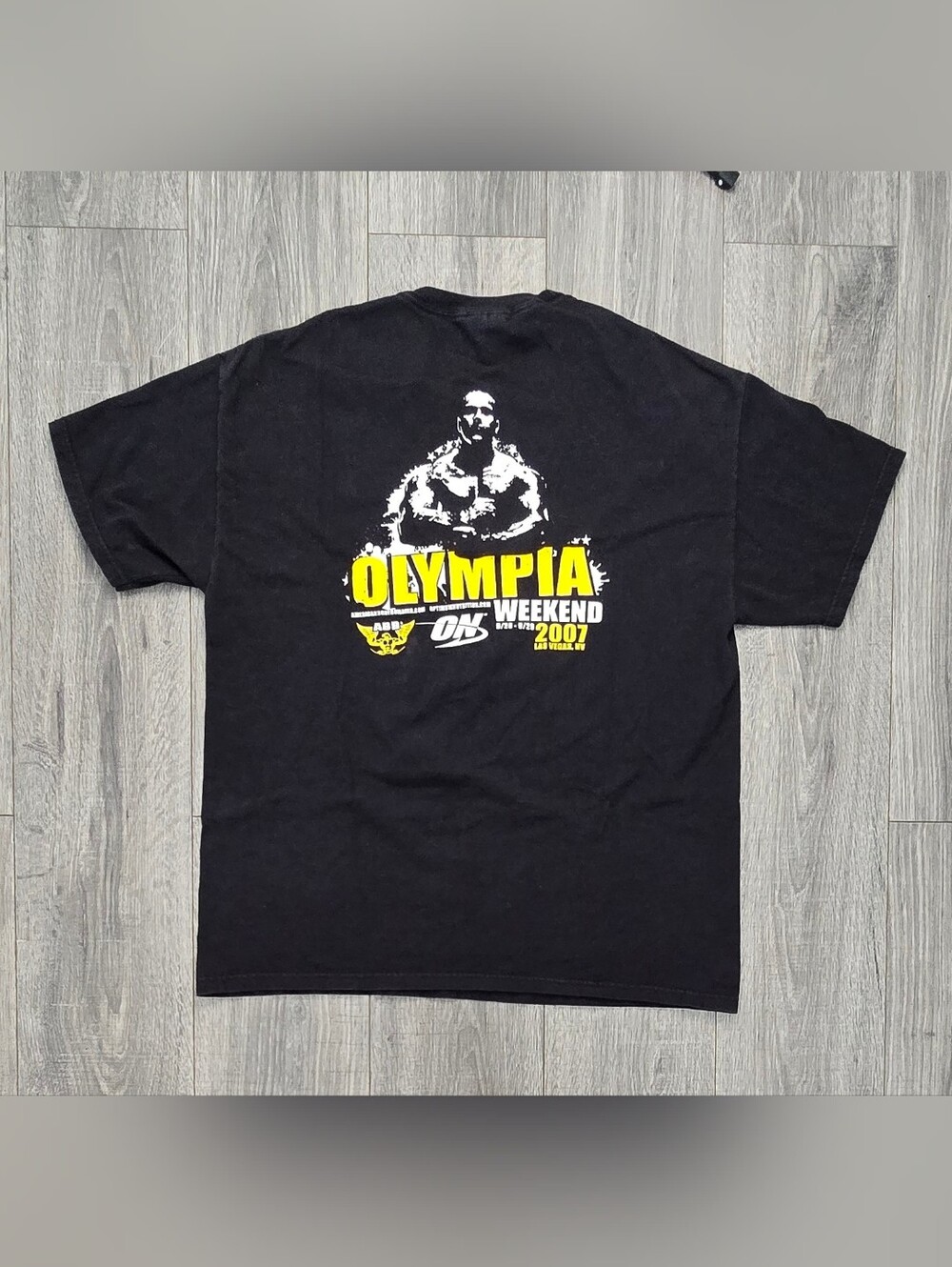 2007 Olympia Weekend Bodybuilding Tee Men’s XL Las Vegas Mr Olympia Vintage Gym.